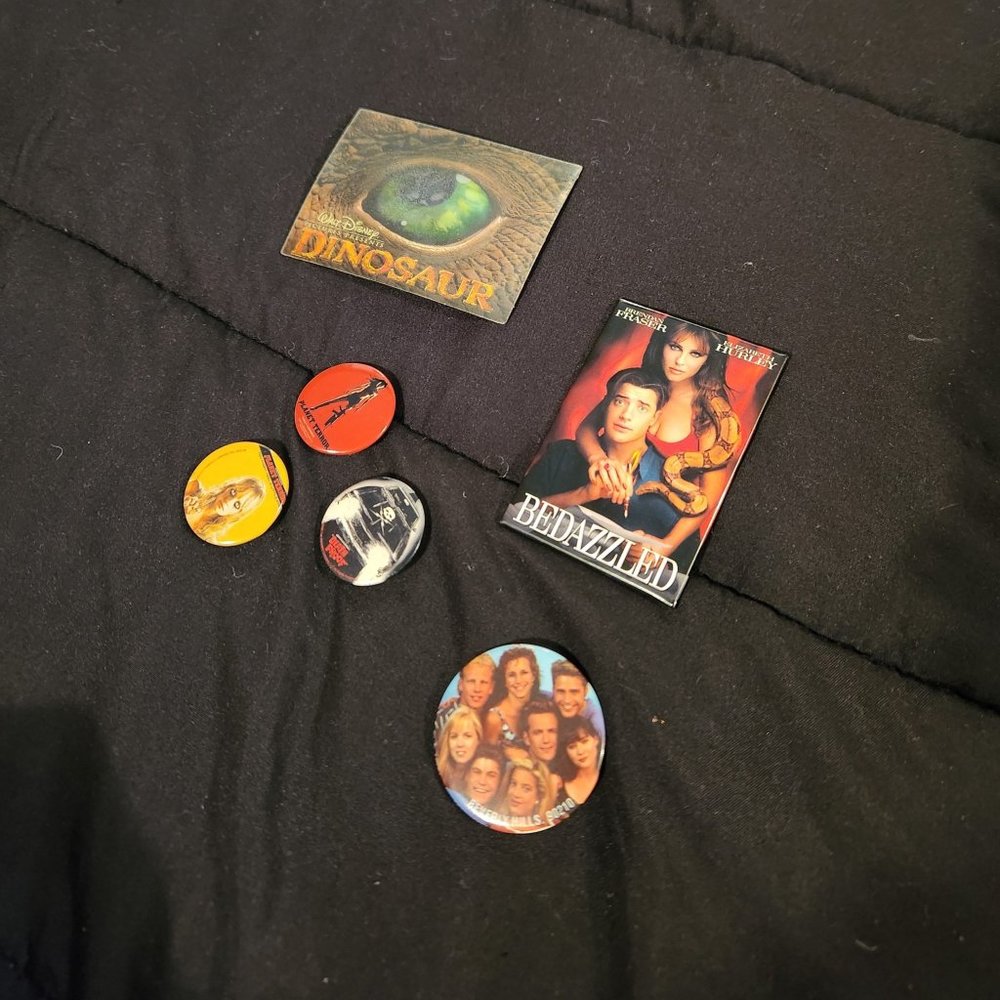Movie collector buttons